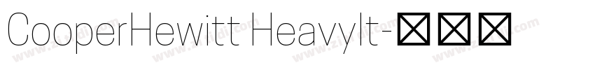 CooperHewitt HeavyIt字体转换